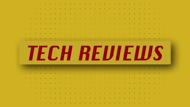 Tech Reviews Graphic Jaune Rouge Découvrez Les Autres Vidéos Créateur — Video