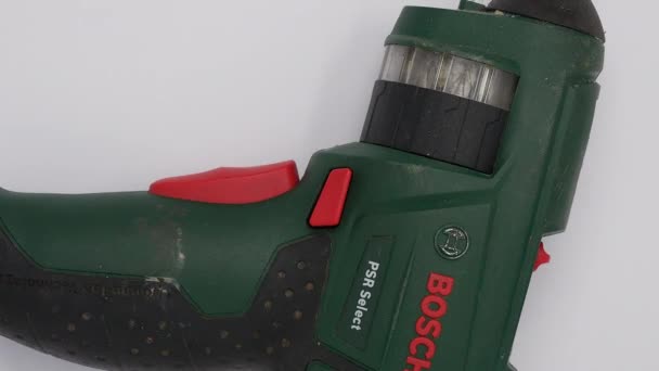 Bosch Kablosuz Matkap Tutma Bataryası — Stok video