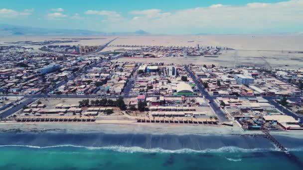 Mejillones Sahilinin Havadan Görüntüsü — Stok video