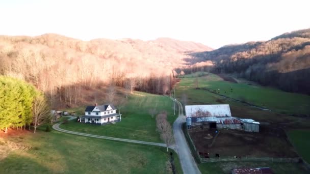 Jordbruk Appalachian Mountains — Stockvideo