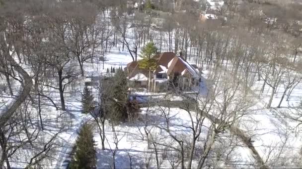Překvapivý Přínos Leteckého Videa Zimě Může Mít Fenomenální Zachycení — Stock video