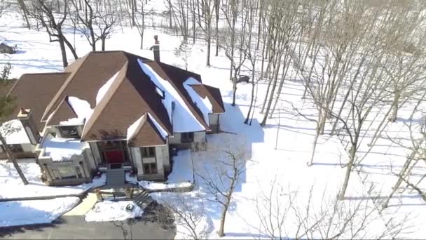 冬の空中写真とビデオの驚くべき利点 — ストック動画