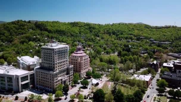 Buncombe County Courthouse Och Asheville City Hall Asheville Asheville North — Stockvideo