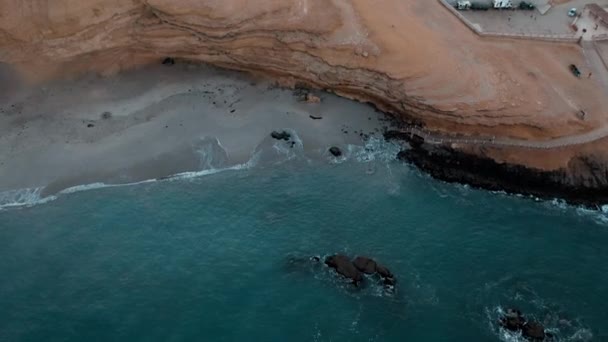 Paracus Perú Imágenes Drones Puesta Sol — Vídeos de Stock