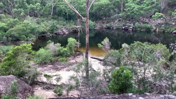 Lit Rivière Sablonneux Menant Trou Natation Australie — Video