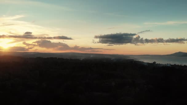 Imagens Drones Pôr Sol Papua Nova Guiné — Vídeo de Stock