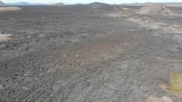 Vulcano Paesaggio Aereo Drone Girato Islanda — Video Stock
