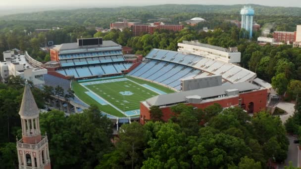 Kuzey Carolina Üniversitesi Unc Chapel Hill Muhteşem Kurucu Çekimi Çan — Stok video