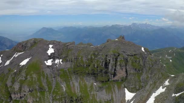 Luchtfoto Van Glarus Alpen Zwitserland — Stockvideo