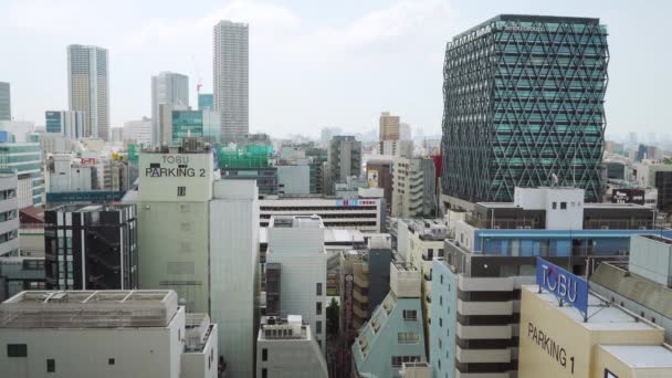 Edifícios Modernos Antigos Ikebukuro Área Cidade Toshima Tóquio Japão — Vídeo de Stock