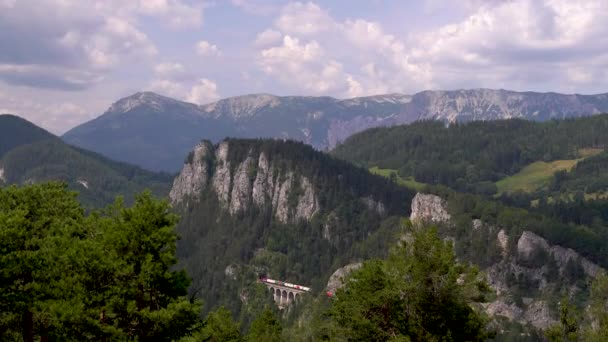 Timelapse Όμορφο Ορεινό Τοπίο Κατά Διάρκεια Του Καλοκαιριού Κινούμενα Σύννεφα — Αρχείο Βίντεο