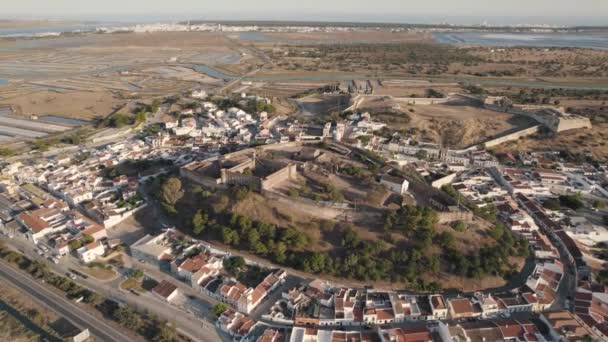 Letecký Snímek Castro Marim Castle Jižním Portugalsku — Stock video