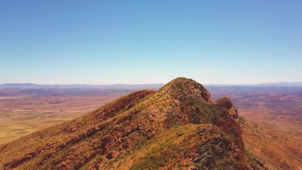 Гора Сондер Центральная Австралия Кинематографический Воздушный Толчок Снято Dji Mavic — стоковое видео