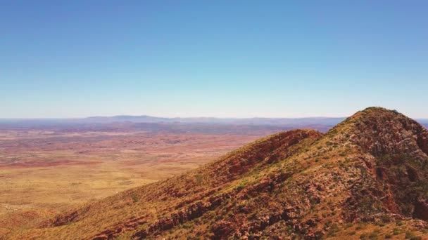 Sonder Dağı Orta Avustralya Sinema Pisti Ileri Sola Dönük Dji — Stok video