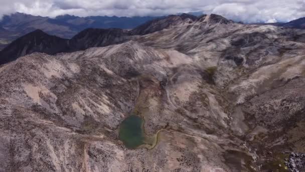 Overflight Laguna Las Verdes Στη Sierra Culata Mrida Βενεζουέλα — Αρχείο Βίντεο
