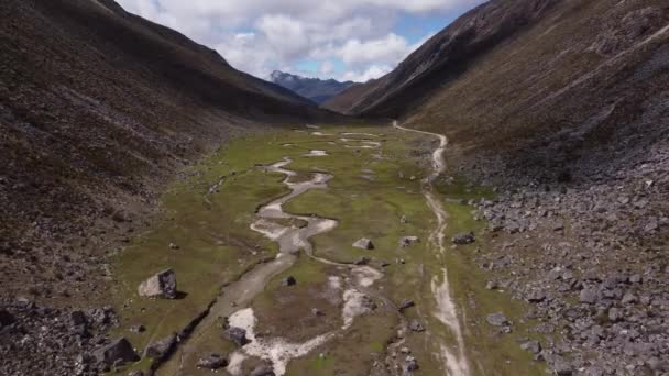 Sobrevuelo Sobre Valle Mifaf Estado Mrida Venezuela — Vídeos de Stock