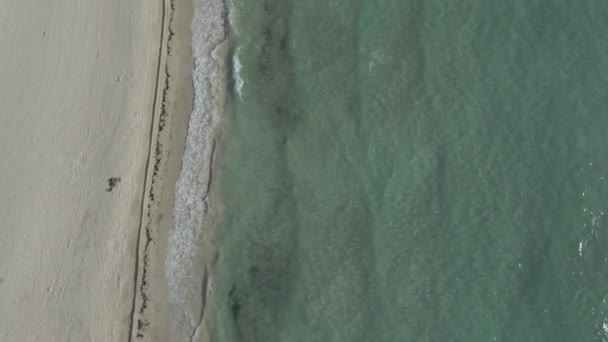 Miami Beach Riprese Del Bordo Dell Oceano Spiaggia Espandono Nord — Video Stock