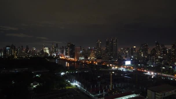 Time Lapse Delle Luci Bangkok Tailandia — Video Stock