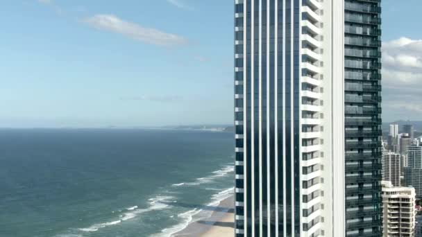 Surfers Paradise Queensland Australia Légi Kilátás Gold Coast Városkép Mutatja — Stock videók