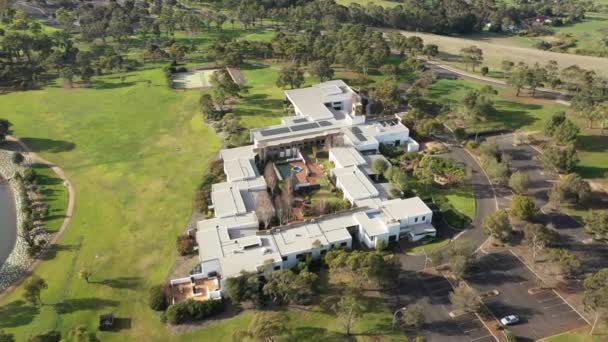 Aerial Waurn Ponds Estate Conference Center Geelong Australia — 图库视频影像