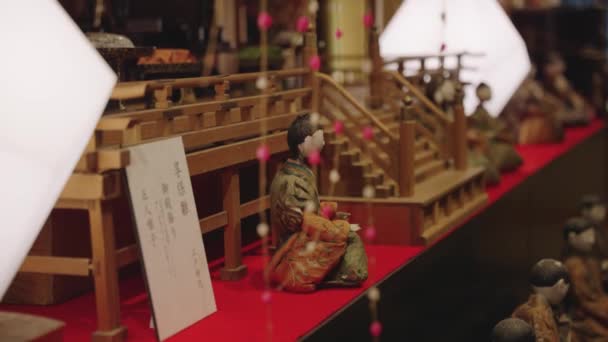 Hina Matsuri Japon Bebek Festivali Gösterimi — Stok video