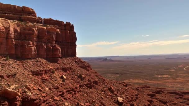 Blick Auf Das Tal Der Götter Sonnigen Tagen Utah Usa — Stockvideo