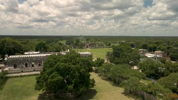 Vista Desembarque Henequen Hacienda Abandonada — Vídeo de Stock