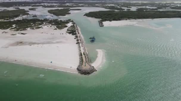 Vue Port Abrigo Yucatan Zone Recherche — Video