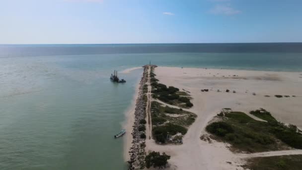 Puerto Abrigo Yucatan Daki Istasyon Manzarası — Stok video