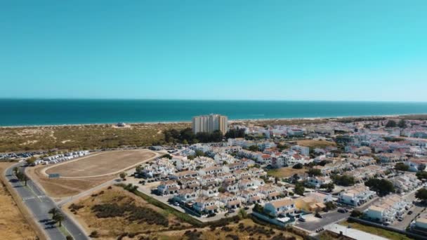 Hotel Rilassante Con Vista Sulla Spiaggia Altura Altura Portogallo Una — Video Stock