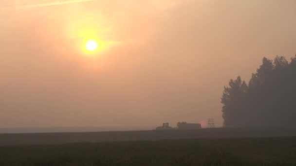 Los Bomberos Corrieron Través Del Humo Lucha Contra Fuego Ambiente — Vídeos de Stock