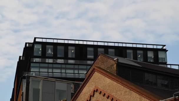 Time Lapse Las Oficinas Centrales Google Londres Con Vista Azotea — Vídeos de Stock