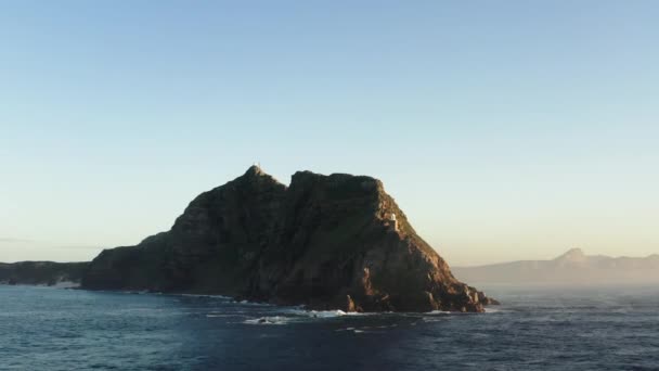 Punta Del Capo All Alba Una Mattina Nebbiosa — Video Stock