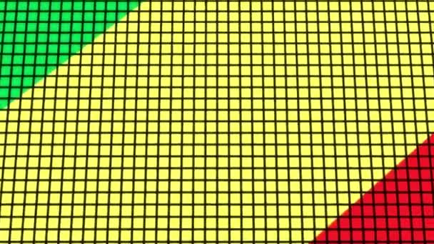 República Congo Bandeira Animada Pixel Grid Estilo Tecnologia Fundo — Vídeo de Stock