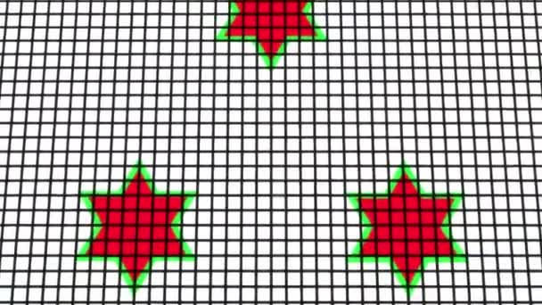 Burundi Vlag Geanimeerd Pixel Grid Stijl Technologie Achtergrond — Stockvideo