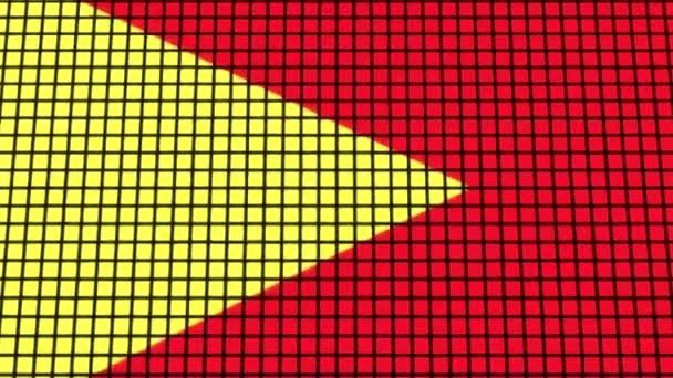 Timor Oriental Bandera Animada Pixel Grid Style Technology Background — Vídeo de stock