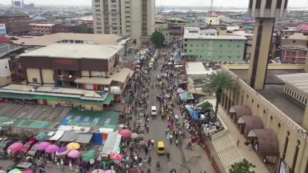 Los Parques Automovilísticos Estado Lagos Son Espacios Públicos Generalizados Comunes — Vídeo de stock