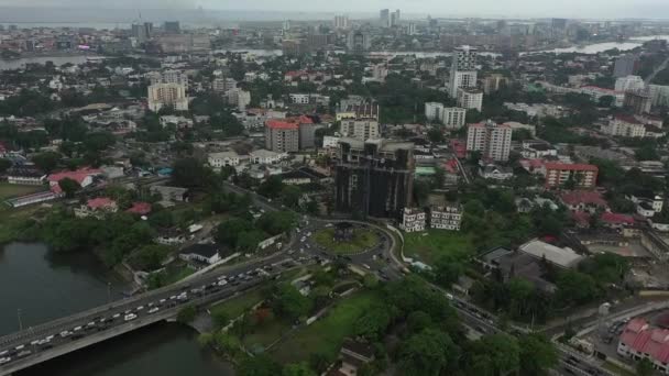 Lekki Este Oraș Statul Lagos Nigeria Acesta Este Situat Sud — Videoclip de stoc