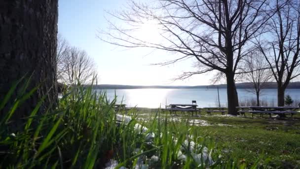 Plan Panoramique Dans Parc National Yamaska — Video