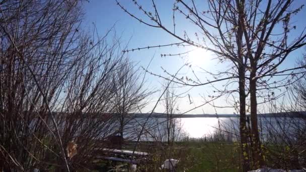 Pan Tiro Parque Nacional Yamaska — Vídeo de stock