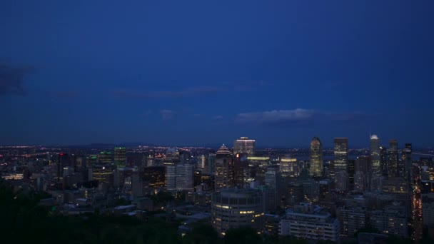 Dag Till Natt Timelapse Montreal — Stockvideo