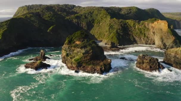 Falésia Fronteiriça Sul Chile Norte Patagônia — Vídeo de Stock