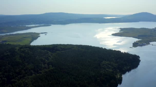 Barnaderg Bay Letterfrack Connemara County Galway Ιρλανδία Ιούλιος 2021 Drone — Αρχείο Βίντεο