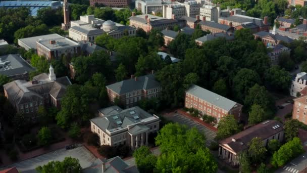 ノースカロライナ大学のキャンパスの敷地 病院医療センター 夏に撮影された航空写真 Unc — ストック動画