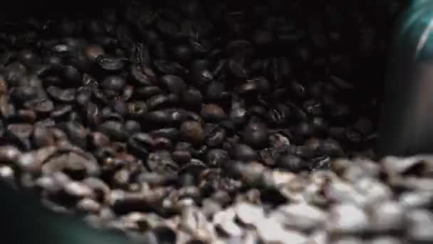 Processus Torréfaction Des Grains Café — Video