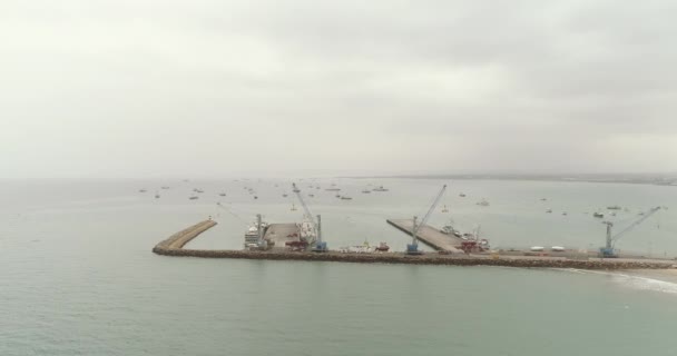 Manab Ekvador Daki Hava Manzaralı Manta Limanı — Stok video