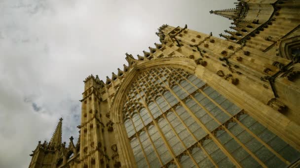 York Low Level View York Minster Cathedral York Time Lapse — стокове відео