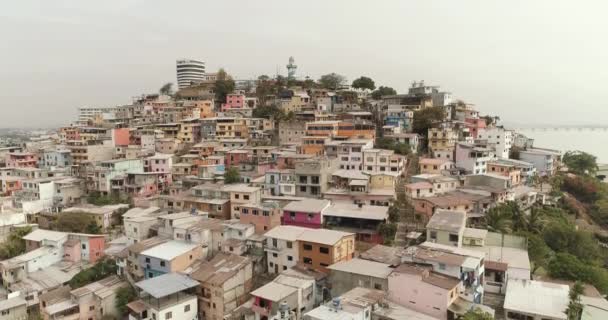 Santa Ana Hill Πανοραμική Θέα Guayaquil Εκουαδόρ — Αρχείο Βίντεο