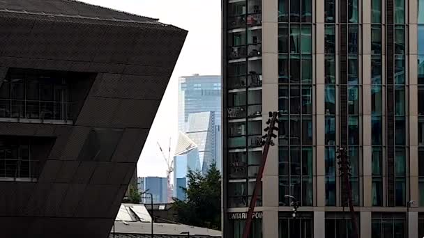 Londra Şehrini Kanada Nın Içinden Gösteriyor Londra — Stok video