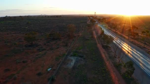 Traveling National Highway New South Wales Stuart Old Broken Hill — Vídeos de Stock